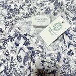 Hyacinth House Nadia Ruffle Blouse XS NWT Navy Floral Cotton Cottagecore Boho Blue Photo 4