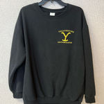 Yellowstone‎ Dutton Ranch Women Size XXL Black Crewneck pullover sweater Photo 0