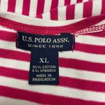 U.S. Polo Assn. Pink/White Striped XL Dress Summer NWT Fit Flare Summer Vacation Photo 12