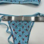 Cider  Blue Cherry Print Bikini Women’s Size S Photo 10