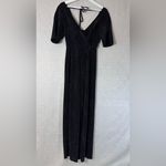 Altar'd State  Glitter Shimmering Black Jumpsuit Party NYE XSmall Photo 1