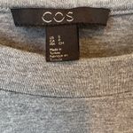 COS  Women's Gray T-Shirt‎ Dress Casual Short Sleeve Relaxed Fit Minimalist Small Photo 9