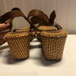 B.O.C Brown Leather Wedge Sandals Size 10 Photo 7