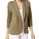 Maison Jules Slub Heathered Military Jacket sz S Photo 0