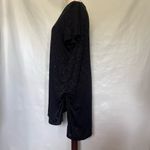 Chico's TRAVELERS by  Tunic Dress Sz 12 Black Circle Geometric Stretch Jacquard Photo 4