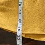 ZARA  Mustard Yellow Frayed crop babydoll top M Photo 7