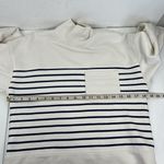 Madewell Size XS Sweatshirt Resourced Cotton Mockneck Pocket Nautical Stripe Photo 11