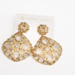 Kendra Scott Natalie Gold Statement Earrings in Gold Photo 4