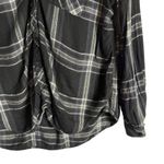 Rails  Hunter Metallic Black White Plaid Long Sleeve Button Down Shirt Size XL Photo 3