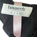 House Of CB NWT Alcea Black Vegan Leather Mini Dress Sz Large Photo 7