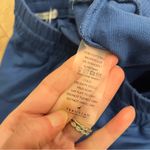 Peruvian Connection NEW  Blue Drawstring Wide Leg Cotton Blend Sweatpants Size S Photo 3