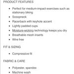 FILA New Women’s Tru-Dry Sports Athletic Medium Impact Workout Bra Photo 5