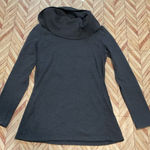 Converse  Blue Cowl Women’s Neck Long Sleeve Top Large Blue Shirt Fall Winter L Photo 0