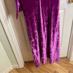 The Attico Rich Purple Velvet Dress With Gathered Front & Slit Size 38 IT new Photo 10