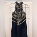 Scala Vintage Black and Gold Beaded Long Formal Dress Size XL Photo 6