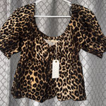 By Together Magnolia  animal print babydoll top Photo 0