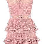 Romeo + Juliet Couture Mauve Pink Lace Ruffle Short Sleeve Dress Size M Photo 1