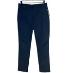 Ralph Lauren NWT Lauren Women’s Double Faced Stretch Cotton Pants Navy Blue 12 Photo 1