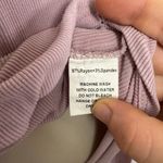 Bohme  Pink Ribbed Snap Front Henley Long Sleeve J5 Photo 2