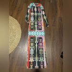 SKIMS  Mesh Long Sleeve Dress Orchid Cabinet M graphic maxi nwot boho rare party Photo 2