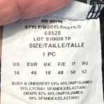 MiracleSuit  Oceanus Blue Black V-Neck Swimsuit Size 16 EUC #5675 Photo 8