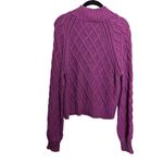 American Eagle  balloon sleeve mock neck knit sweater Medium Photo 2