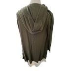 Isaac Mizrahi Cozy Army Green Hooded Cardigan XXS Knit Cottagecore Academia Layering Casual Photo 1