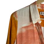 Anthropologie  Dolan Cora Orange Tie Dye Print Button Front Maxi Shirt Dress 6 Photo 5