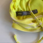Aerie Yellow White Striped Strappy Back Bikini Top Size XS Photo 5