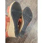 Adrienne Vittadini  Orange Clarity Espadrilles Shoes 7.5M Sandals Wedge Platform Photo 8