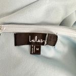 Lulus NEW  After Hours Light Blue Strapless Ruffled Maxi Dress Formal Cocktail M Photo 6