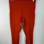 REI High Rise Rust Color Workout Leggings XL Orange Photo 1