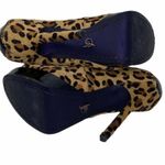 Rachel Rachel Roy Kayman Leather Fur Heels SZ 6.5 Black Photo 6