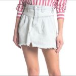 Free People ✨ LIGHT WASH SIDE CAR DENIM MINI SZ 29 SKIRT✨ Photo 1