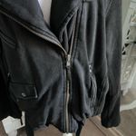 Free People Women's Large Jacket NWT the Rebel Soft Shell Moto Coat new black Photo 8