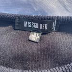Missguided black ribbed tank top Photo 4