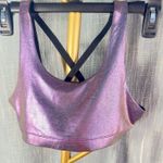 Old Navy  Active Go Dry Girls Sports Bra XL Purple Sparkle NWT Photo 0