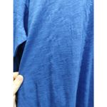 Erin London Size XL Royal Blue Slub Cotton 3/4 Sleeves Lightweight Tunic Top NWT Photo 2