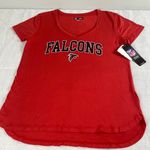 NFL  Team Apparel New! womens red-black V-neck football top size M Photo 0