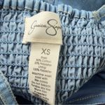 Jessica Simpson New  XS Denim Wide Leg Smocked Bodice Adjustable Straps Jumpsuit Photo 8