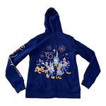 Disney Walt World women's small 50th anniversary zip up sweatshirt rose gold blu Photo 0