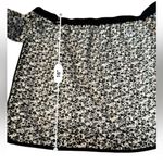 Rag and Bone  Falvia Eyelet Off Shoulder Top Women’s Size Medium Black White‎ Photo 6