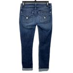 Hudson Jeans Size 25 Bacara Crop Straight Cuffed Ripped Knee Flap Pocket in Vina Photo 2