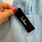 Lulus  Darling Choice Light Blue Sleeveless Ruffled Mini Dress
Size Medium | NWT Photo 5