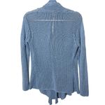 Wooden Ships Paola Buendia Blue Knit Cotton Open Front Cardigan Sweater Loose Photo 5