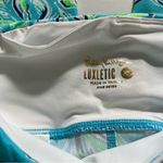 Lilly Pulitzer luxletic 24” high rise midi leggings turquoise oasis xs Photo 4