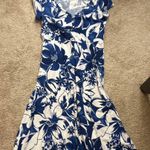 CHAPS Blue and white floral maxi dress  Photo 0
