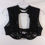 Dreamgirl  Black Lace High Neck Bralette Underwire Size XL Photo 3