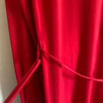 Calvin Klein Red Shirt Dress with Waist Tie Photo 10