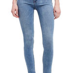 Free People Women’s Size W28S Long & Lean High Waist Light Wash Denim Leggings Photo 0